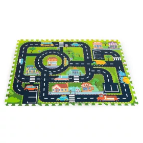 Penová huba puzzle koberec koberec mestské ulice