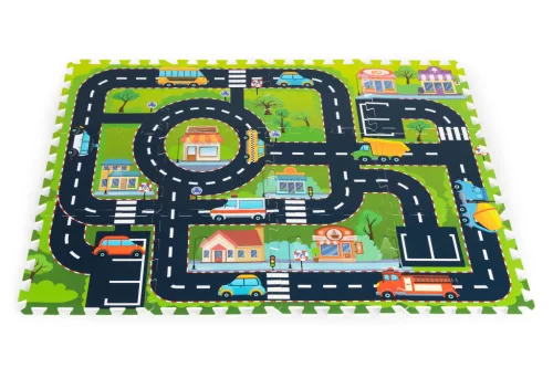 Penová huba puzzle koberec koberec mestské ulice