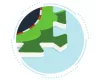 Penová huba puzzle koberec koberec mestské ulice