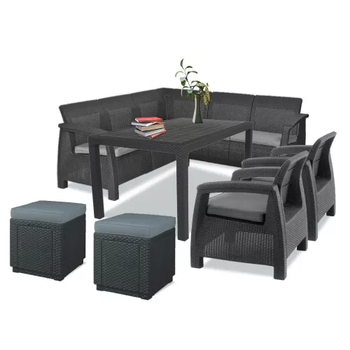 Súprava záhradného nábytku Corfu Relax duo cube