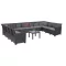 13-miestna rohová súprava Claire XV so stolom Orlando
