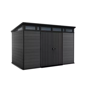 Plastový záhradný domček Cortina 2.0 11x7 sivý
