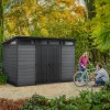 Plastový záhradný domček Cortina 2.0 11x7 sivý