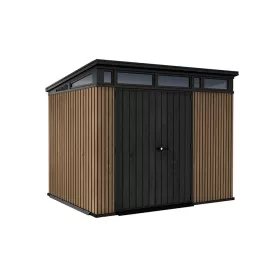 Plastový záhradný domček Signature PENT 9x7 Venice brown