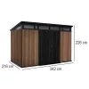 Signature PENT 11x7 plastový záhradný domček Venice brown