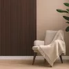 Akustický stenový panel s orechovým efektom 260x60x1,8 cm