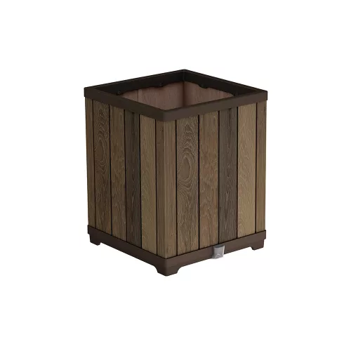 Obdĺžnikový vyvýšený plastový kvetinový box Deco 74 L