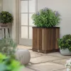 Obdĺžnikový vyvýšený plastový kvetinový box Deco 74 L