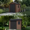 Newton Plus široký 9 x 7,5 plastový záhradný domček hneďý
