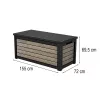 Plastová záhradná debna Decocoat 630 L