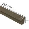 Koncová lišta s efektom olivového duba 260x2,5x1,8 cm
