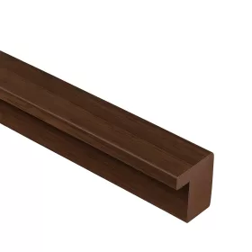 Koncová lišta s orechovým efektom 260x2,5x1,8 cm