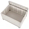 Súprava záhradného nábytku Scandi Box linea duo s úložným stolíkom z juty