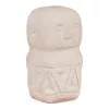 Stolová dekorácia, cement, béžová, 5,5x5,5x10 cm