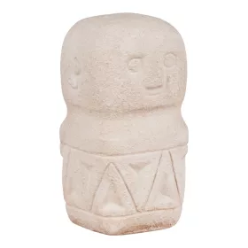 Stolová dekorácia, cement, béžová, 5,5x5,5x10 cm
