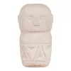 Stolová dekorácia, cement, béžová, 5,5x5,5x10 cm