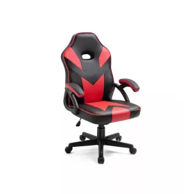 Pixel otočná stolička čierno-červená