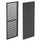 LUXE Lamella bočný panel (R) 90x218cm do 3 m antracitová