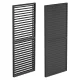 LUXE Lamella bočný panel (R) 90x218cm do 3 m antracitová