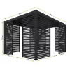 LUXE Lamella bočný panel (R) 90x218cm do 3 m antracitová