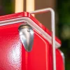 Turistická retro kovová chladnička 13 l červená