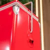 Turistická retro kovová chladnička 13 l červená