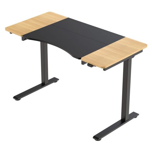 Stôl HALDEN s elektrickým nastavením výšky, 120x60 cm čierny-burlywood