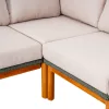 Záhradný rohový set AURO v4 s 2 stoličkami