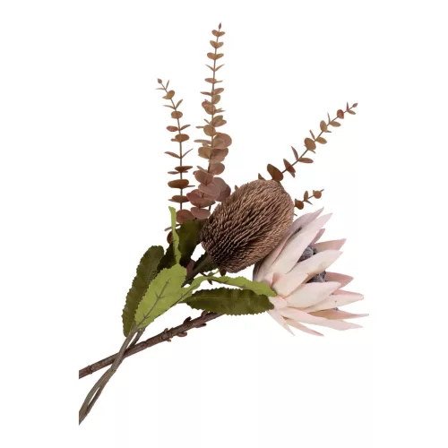 Kytica umelých kvetov Protea 65 cm