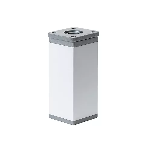 Uni nábytková noha 100 mm strieborná