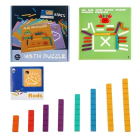   Počítanie tyče puzzle aritmetické vzdelávacie drevená hračka