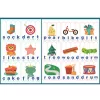 Anglické učenie puzzle vzdelávacia drevená hra
