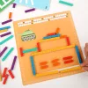 Počítanie tyče puzzle aritmetické vzdelávacie drevená hračka