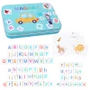 Magnetické slovné puzzle drevená hra na učenie anglických slovíčok