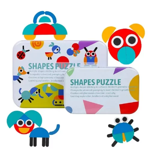 Logické puzzle Montessori drevená hračka