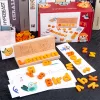Slovné puzzle, slovné učenie drevená hra s anglickými kartami