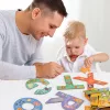 Drevené abecedné puzzle s anglickými slovami