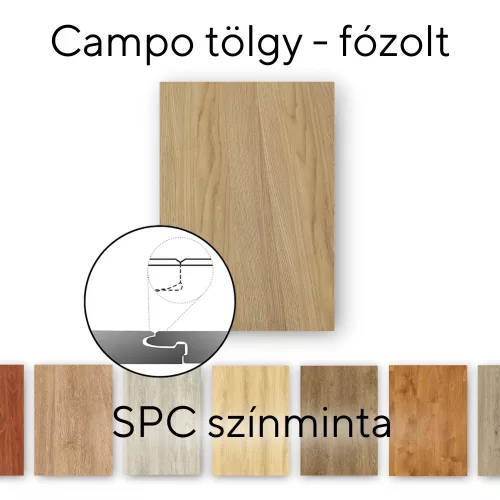 Leziter Campo Oak Vinyl SPC podlaha vzorka/vzorka