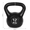 Kettlebell 12 kg čierny
