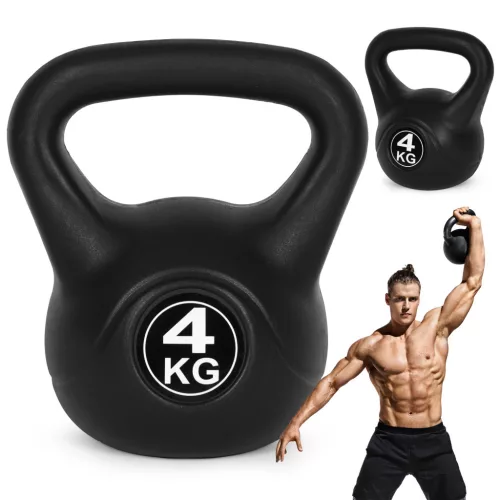 Kettlebell 4 kg čierny