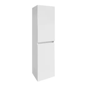 Závesná bočná skrinka Cube biela