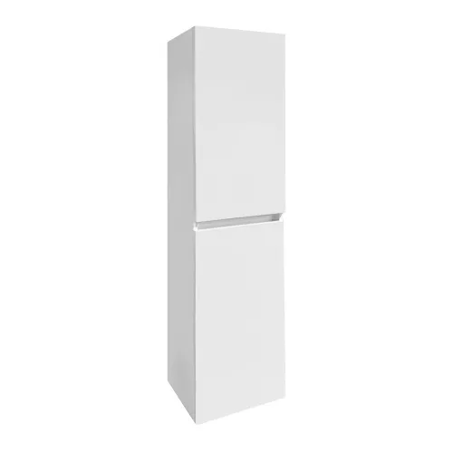 Závesná bočná skrinka Cube biela