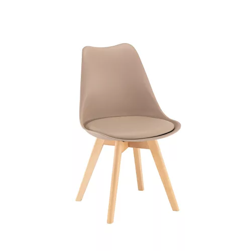 Jedálenská stolička Silla v béžovej farbe