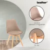 Jedálenská stolička Silla 2 kusy v béžovej farbe