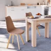 Jedálenská stolička Silla 4 kusy v béžovej farbe
