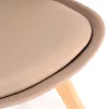 Jedálenská stolička Silla 4 kusy v béžovej farbe