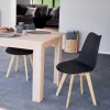 Jedálenská stolička Silla 4 ks v čiernej farbe