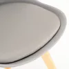 Jedálenská stolička Silla 4 ks v sivej farbe