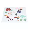 Veľká penová podložka EVA farma 90,5x90,5 cm 21 ks