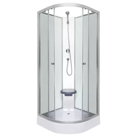   Sprchový kút Evora White 90 so zadným panelom a sprchovou vaničkou
